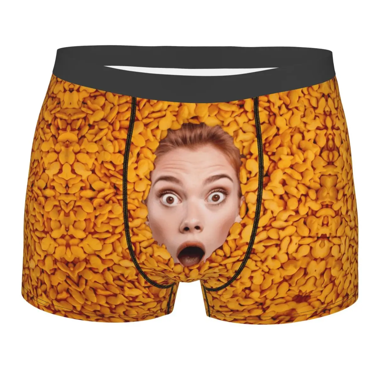 

Нижнее белье с индивидуальными фотографиями лица, мужские шорты-боксеры с принтом, трусы, дышащие трусы