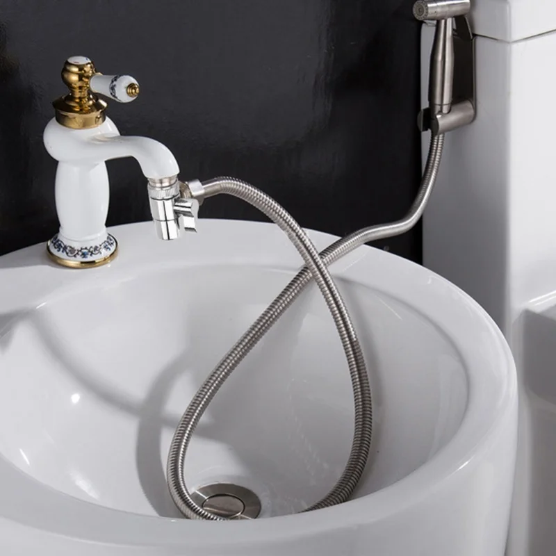Bathroom Kitchen Basin Sink Faucet Splitter Diverter Valve To Hose Adapter M24