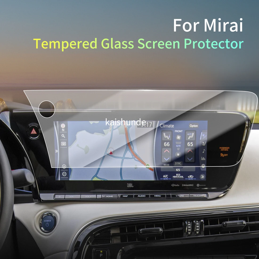 

Car Stickers Meters Protector For24 Toyota Mirai Tempered Glass Protective Film Display Navigation Vehicle