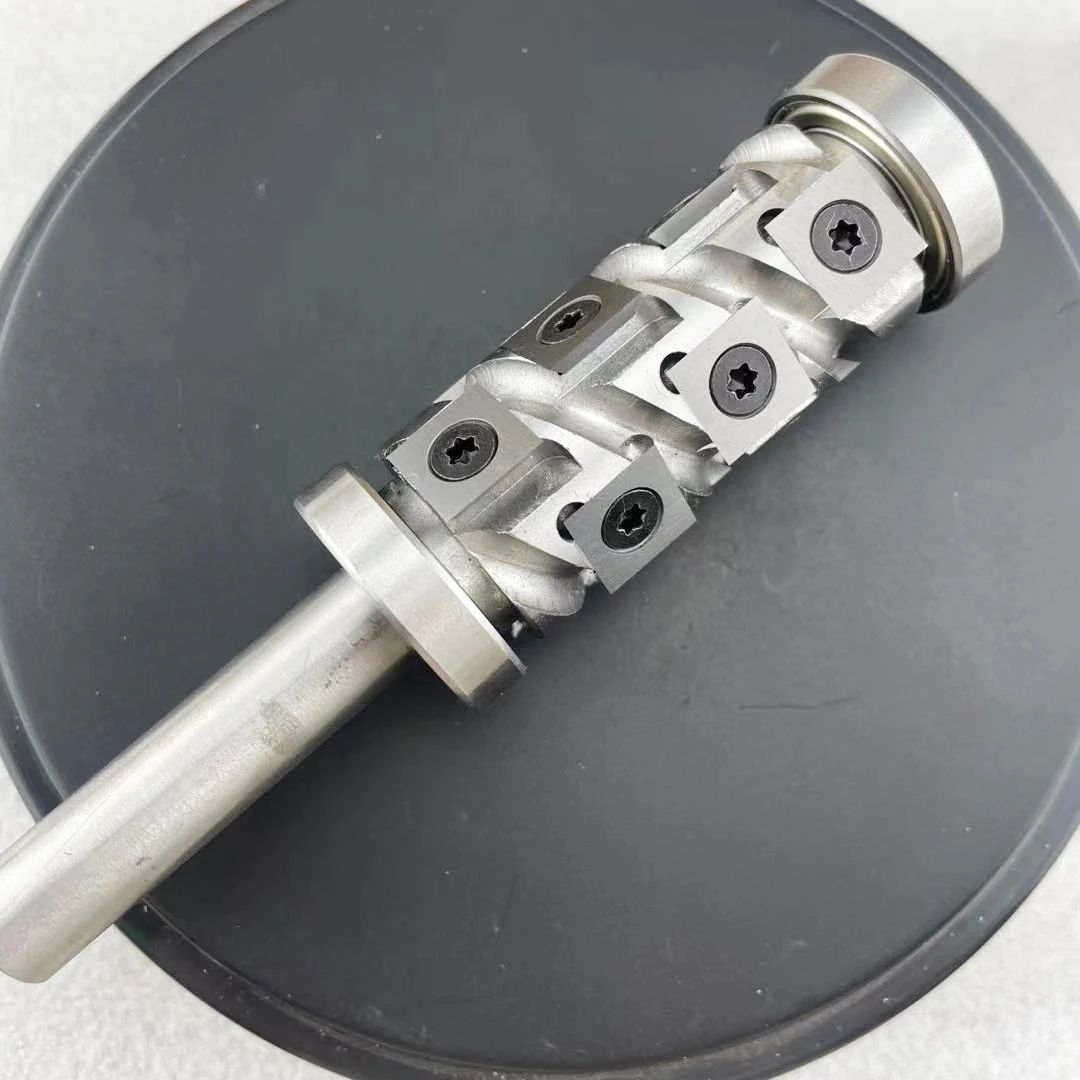 Custom Mini Helical End Mill Cutter Head for Trimming Wood Cnc Router Bits With 6903 Bearings