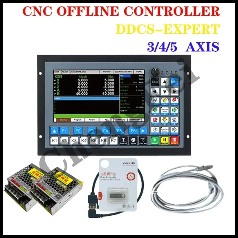 Ddcs exct/m350, 3/4/5 eixo, cnc, controlador offline, sonda 3d do eixo z, suporta passo de circuito fechado/atc, redesenho e redesenho, ddCSV 3.1