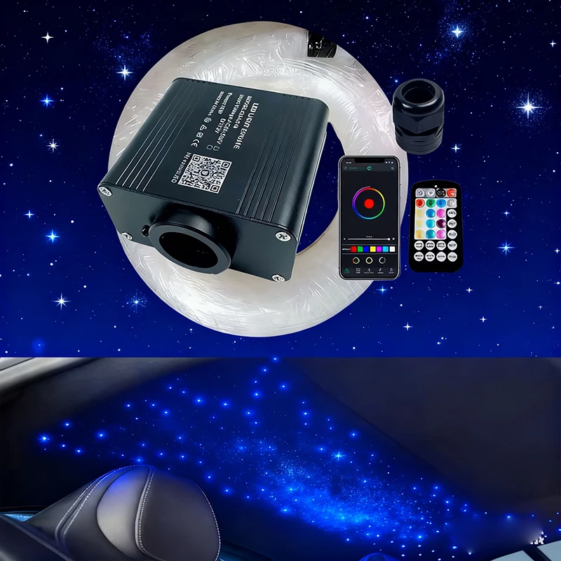

Optical fiber lamp Twinkle Fiber Star ceiling kit Bluetooth APP Smart Control Starry Car LED Light Kid Room Ceiling Light Kid