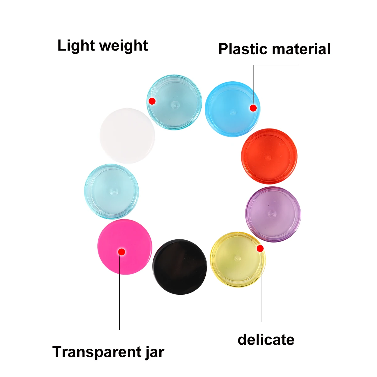 

100 Pcs Cream Box Empty Creams Jars Cosmetics Container Sample Storage Samples Face