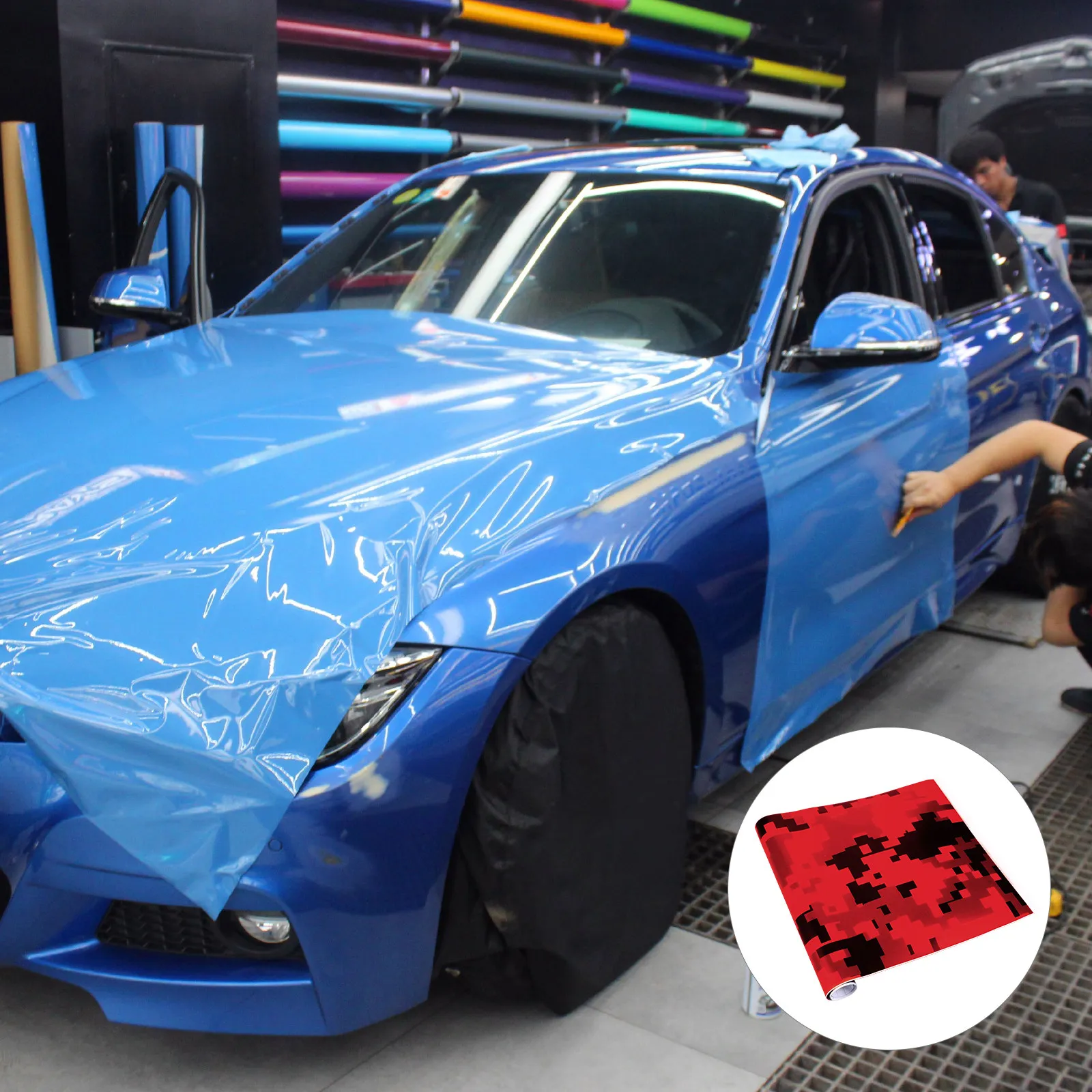 

Car Interior Sticker PVC Glossy Camouflage Protection Dashboard Cover 152cm Car Modification Vinyl Wrap Decal Motorcycle Decal