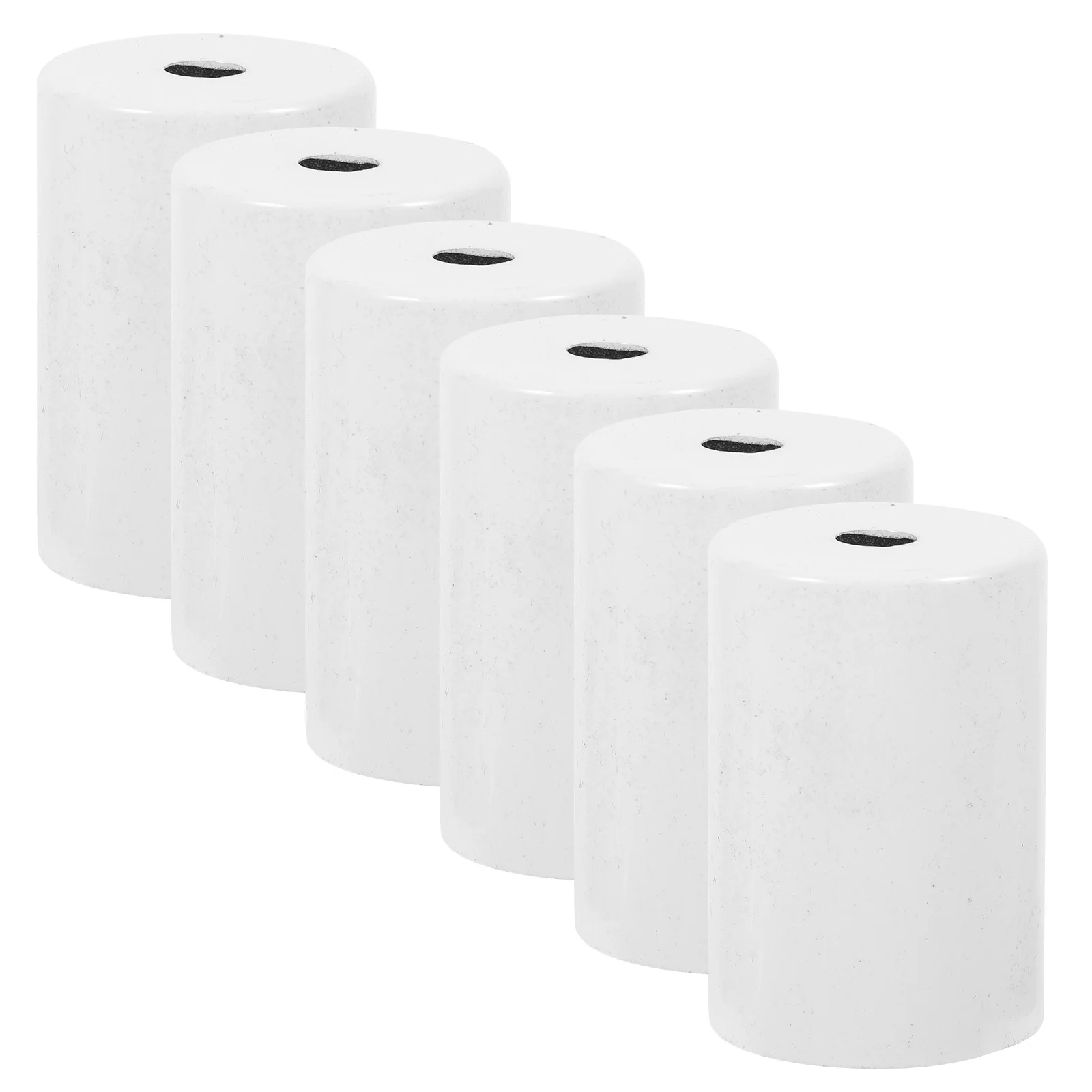

6Pcs Metal Lamp Finials Decorative Cylinder Replacement for Table Floor Pendant Lamps Modern Light Fixture Parts E27 Lamp Shade