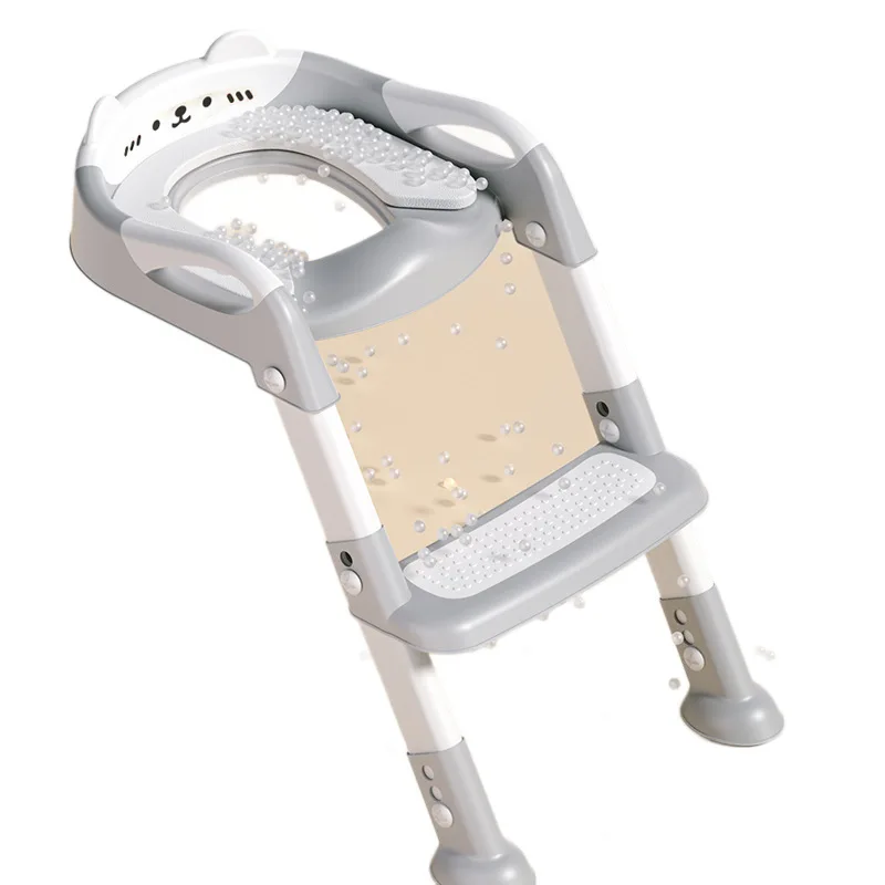 

Children's toilet staircase type toilet auxiliary mat rack step footstool for boys and girls