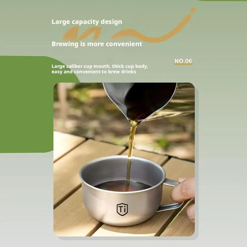 MINI Camping-Wasserbecher Tragbarer Tee-Kaffee-Becher Outdoor-Küchenausrüstung Bergsteiger-Becher 80/220ml – Detail 15