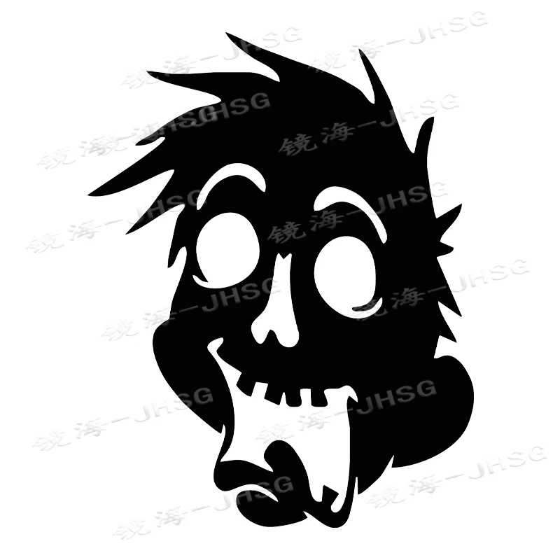 

Zombie Face Car Stickers Creative Sunscreen Fun Stickers Windshield Surfboard External Decoration