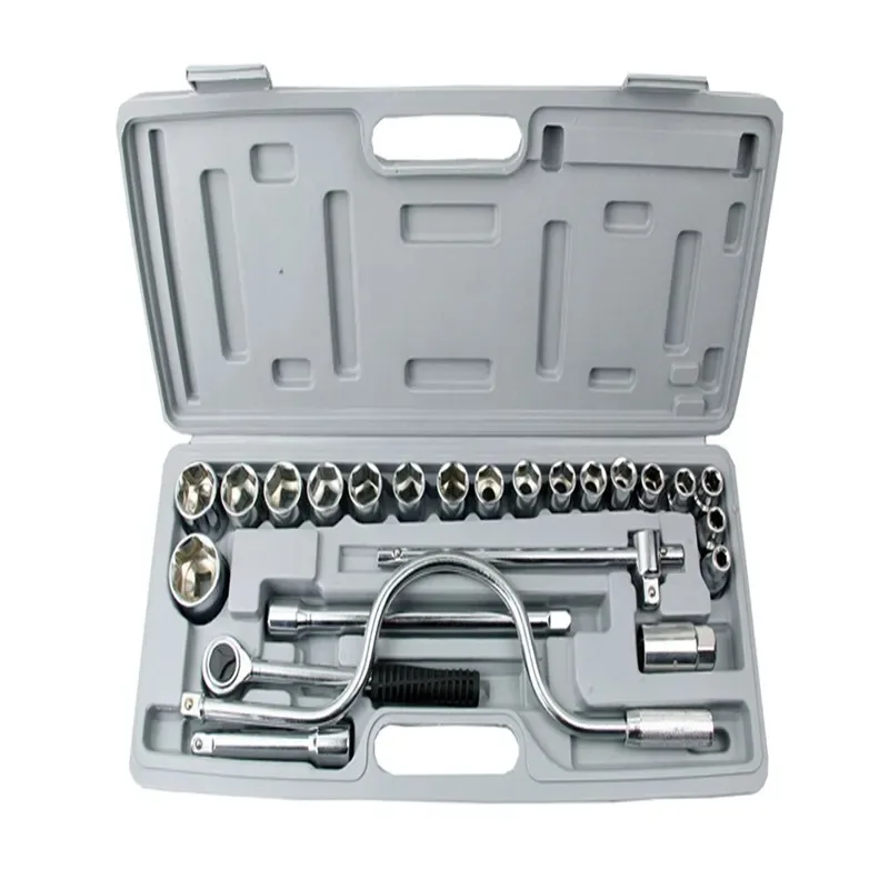 for 24-Piece Socket Set Combination Tool Kit Auto Repair Wrench Set