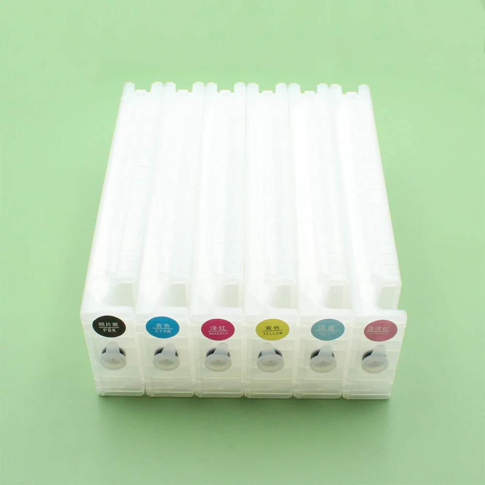 

6 Colors Empty refillable ink cartridge with one time chips T7101-T7106 for epson surelab SL-D3000 printer