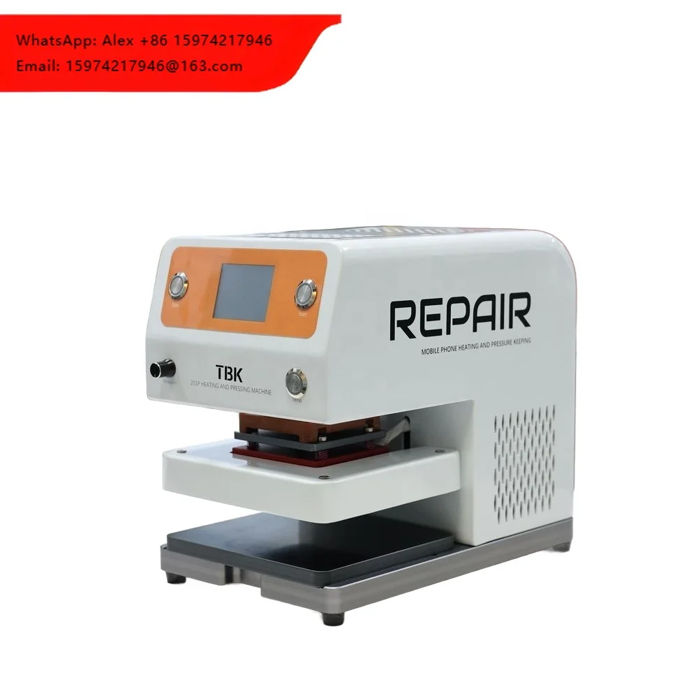 TBK201P Heating And Pressure Holding Machine, For Screen And Back Cover Bonding Of Mobile Devices, With Built-in Air Pump
