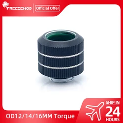 FREEZEMOD-adaptador de montagem de tubo rígido, torque, anti-off, compressão manual para OD, 12mm, 14mm, 16mm, G1, 4 conexão, refrigerador de água, HYGKN-B