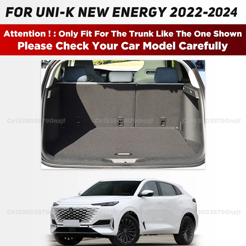 For Changan UNI-K New Energy 2022 2023 2024 3D Car Trunk Mat Cargo Liner Carpet Interior Accessories Cover