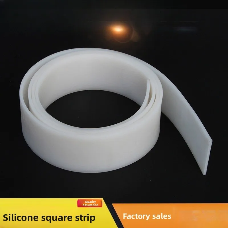 

Self Adhesive Silicone Strip White High Temperature Waterproof Seal Anti Slip Shock Absorption Eco Friendly