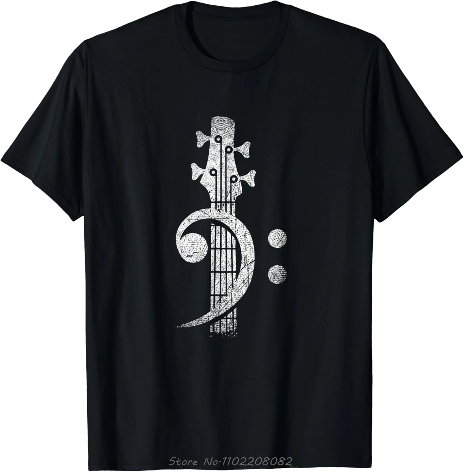 

Bass Guitar T-shirt Music Printed Graphic Tees Summer Tshirt Fashion T Shirt