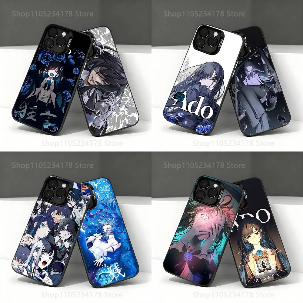 

Phone Case For iPhone 17,16,15,14,13,12,11,Pro,Max,Plus,E,Air,Mini Anti Fall Black Ado Kyogen Uta Album Bumper