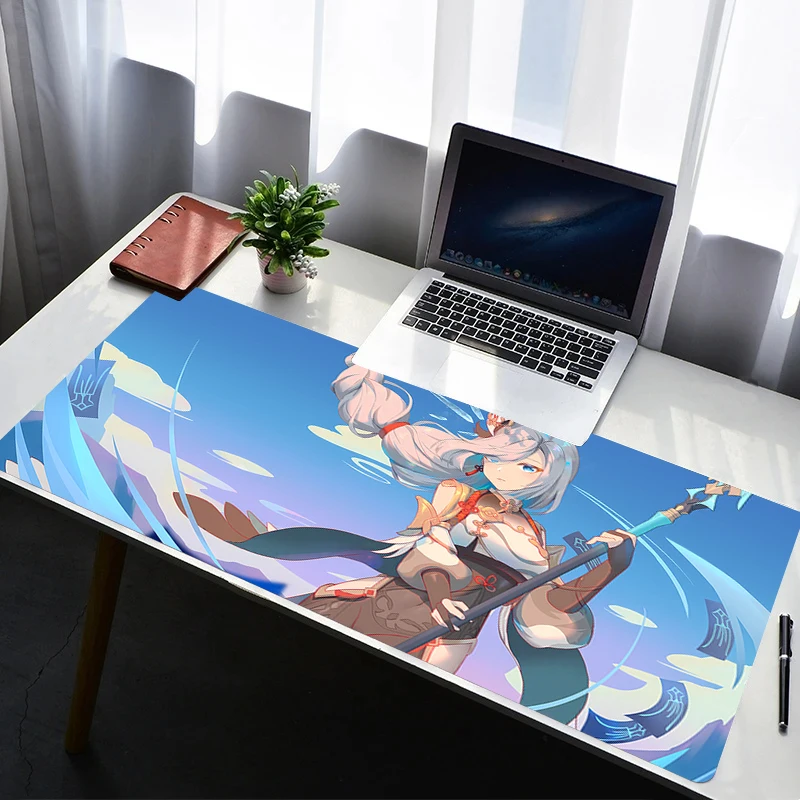 

Mouse Pad Laptop Non Slip Extended Desktop Mouse Mat PC Anime Keyboard Pad Gaming Accessories G-genshin Impact Shenhe Mousepad