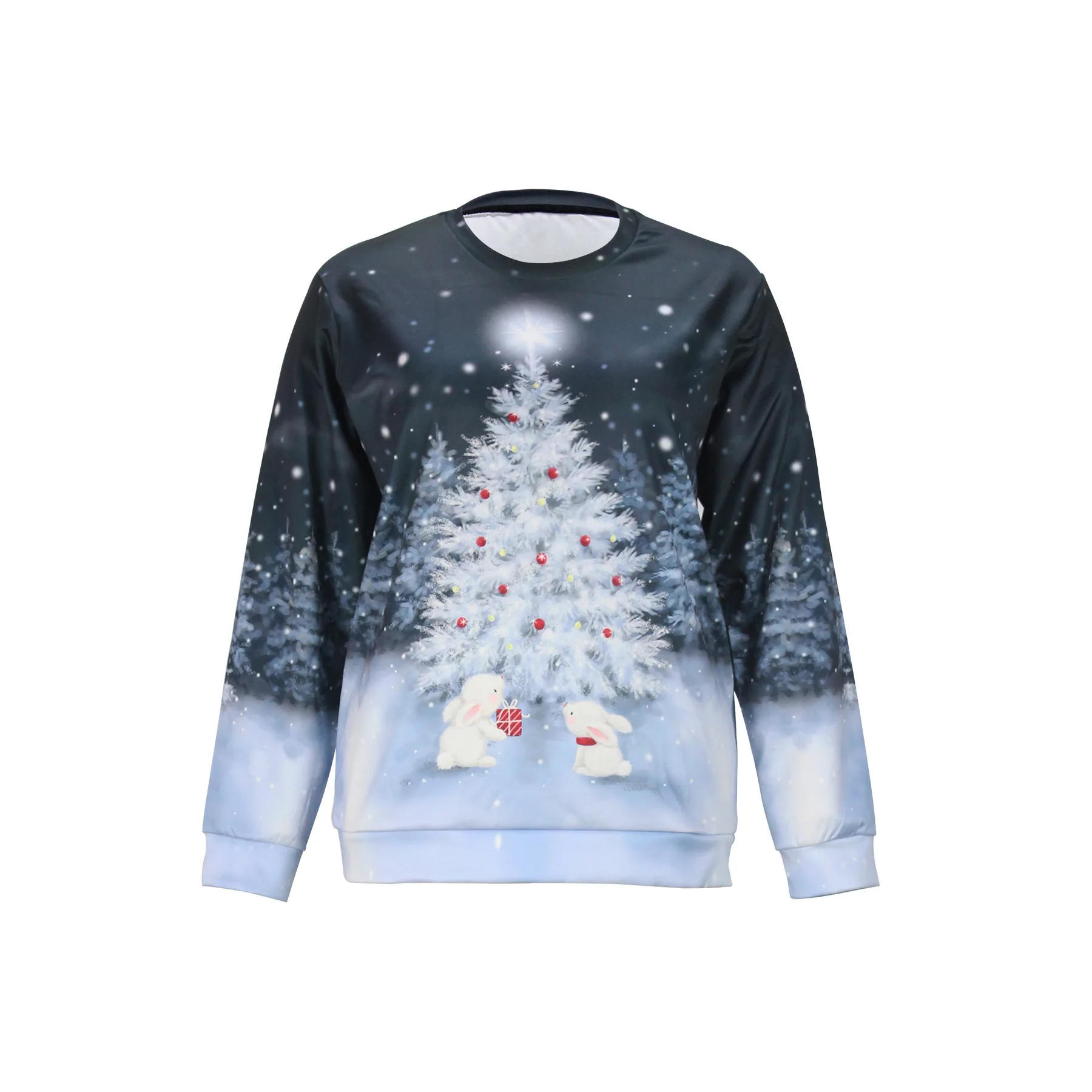 Lässige Pendlerjacke für Damen in Übergröße, modisch, Frühling, Herbst, Winter, Weihnachten, Joker-Pullover für europäische und amerikanische Märkte