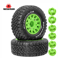 RED SPIDER 4PCS 1:10 Short Course Truck Tires Rubber Tyre 12mm Hex for 1/10 RC Car Traxxas Slash Arrma Senton HuanQi 727 Vkar 10