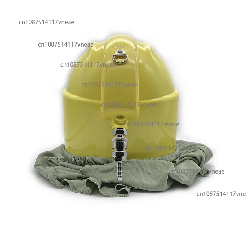 TS-01B New sandblasting protective helmet spray paint mask double-layer lens ABS flat glass spray job mask