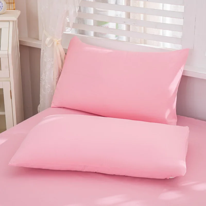 Dust-Proof Pillow Core Protective Cover for Bedding, 1/2 Piece Solid Color Pillowcase, Bedroom Pocket Sealed Soft Pillowcase