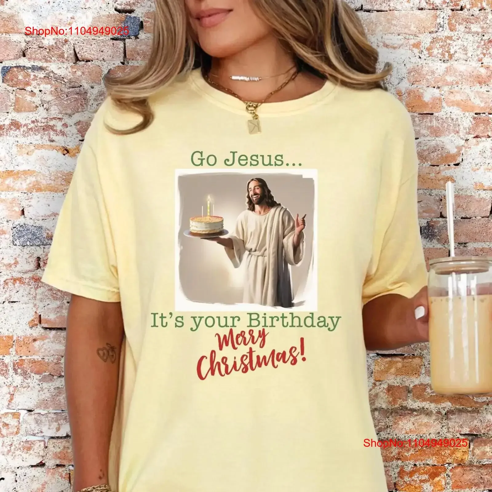 

Christmas SweaT T Shirt Christian Holiday Crewneck Faith Xmas Sweater Merry Jesus vintage Washed Stretched Breathable Stylish