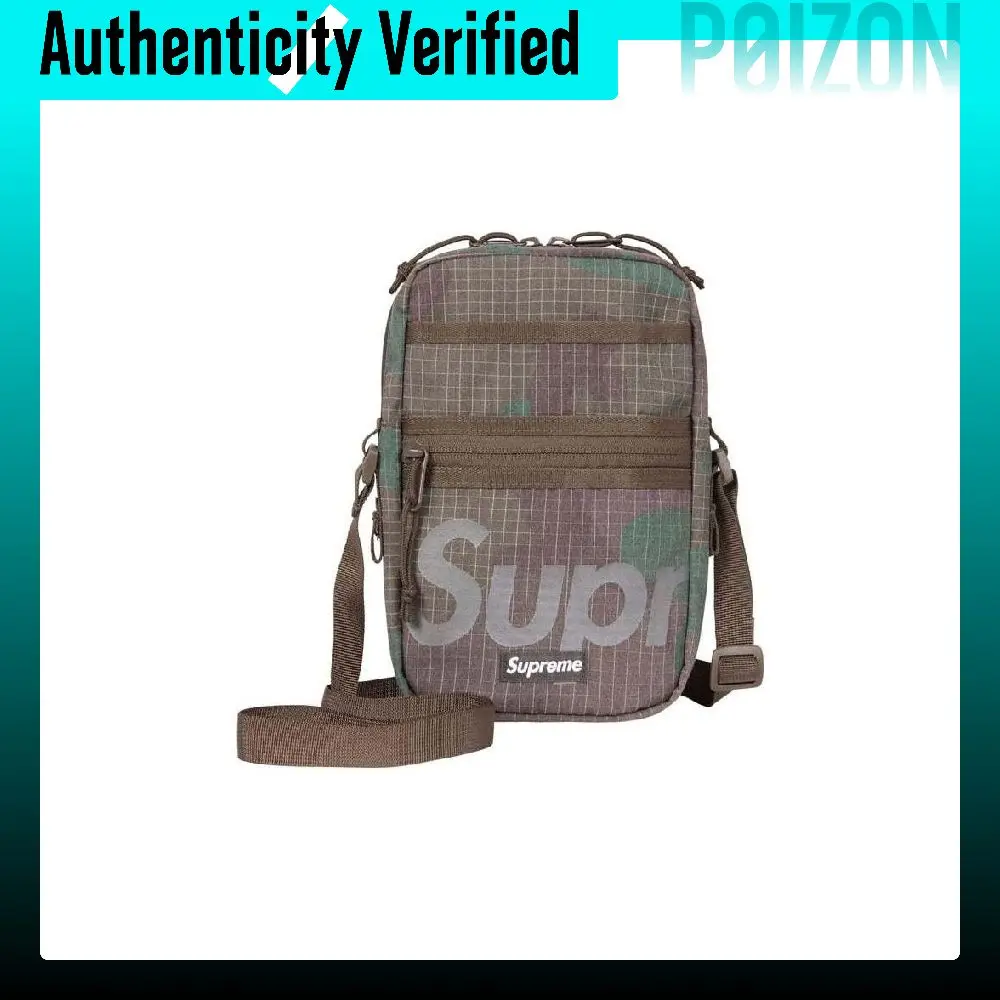 Supreme Polyester Shoulder Bag Regular Unisex Woodland Camouflage 23964978