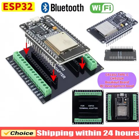 2 IN 1 ESP32 Development Board WiFi + Bluetooth module Ultra-Low Power Consumption Dual Core NodeMCU-32S ESP32 32S 32U 30Pin Boa