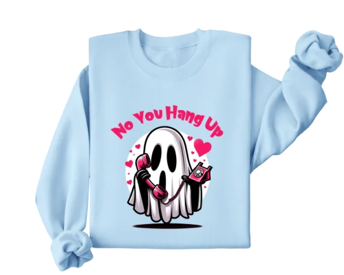 

Polarshe No You Hang Up First Ghostface Funny Gift Cute Ghost Spooky Sweatshirt 3041