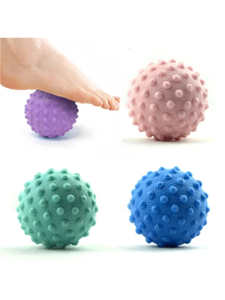 Boule de Massage pointue en TPE Durable, Point de déclenchement, Sport, Fitness, soulagement de la douleur des mains et des pieds, fasciite plantaire, hérisson, 4.5cm
