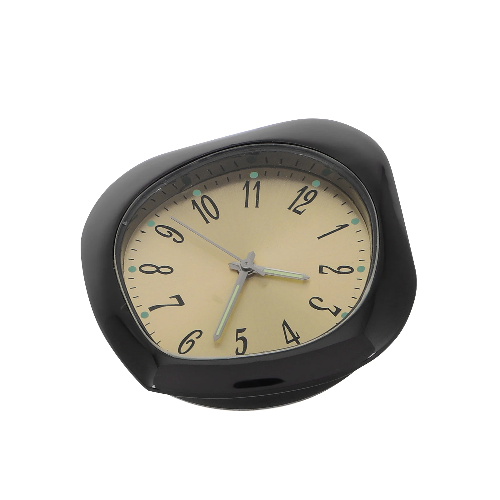 

Glow in the Dark Analog Auto Accessories Metal Vehicle Console Timepiece Small Decorative Light Easy Install Accurate for Car
