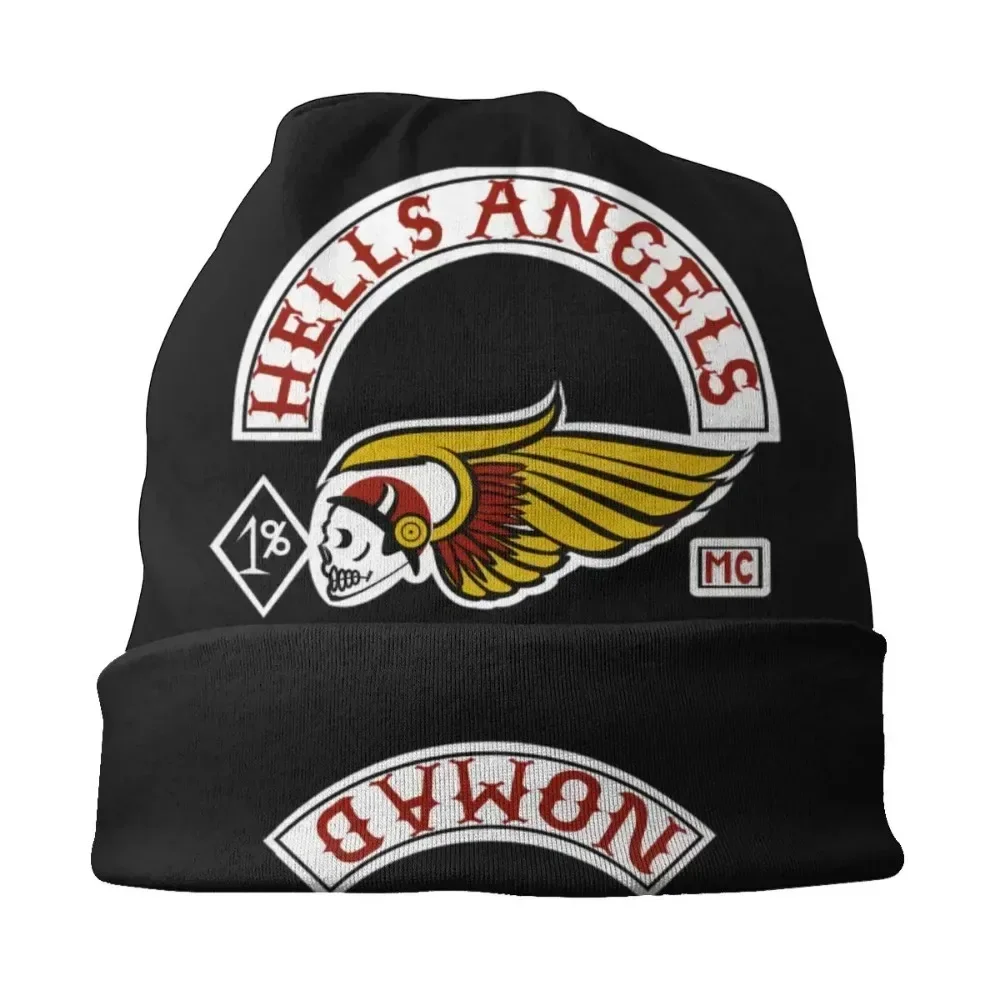 للجنسين الشتاء الدافئة الحياكة قبعة الجحيم الملائكة شعار الهيب هوب السترة كاب