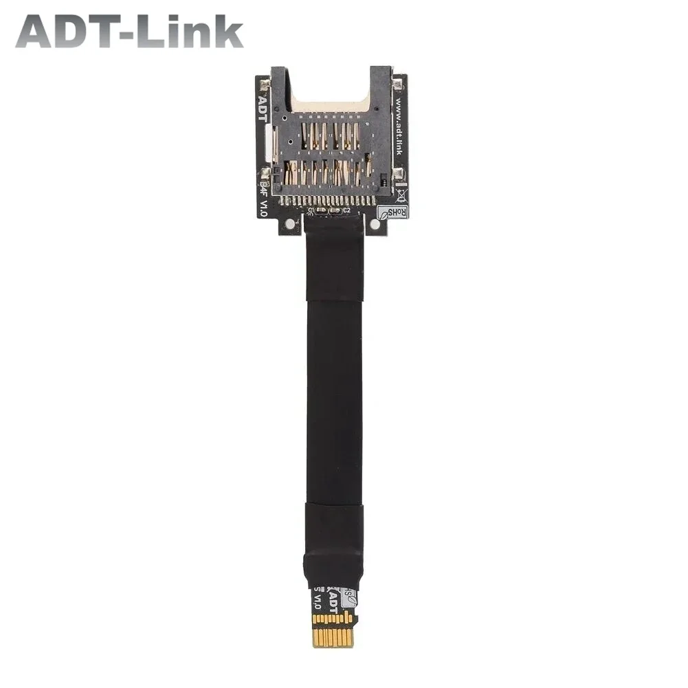 ADT TF Micro SD to SD Card Extension Cable Adapter Flexible Extender SD /SDHC /SDXC Card Reader UHS2 UHS-III Flexible Flat Cable