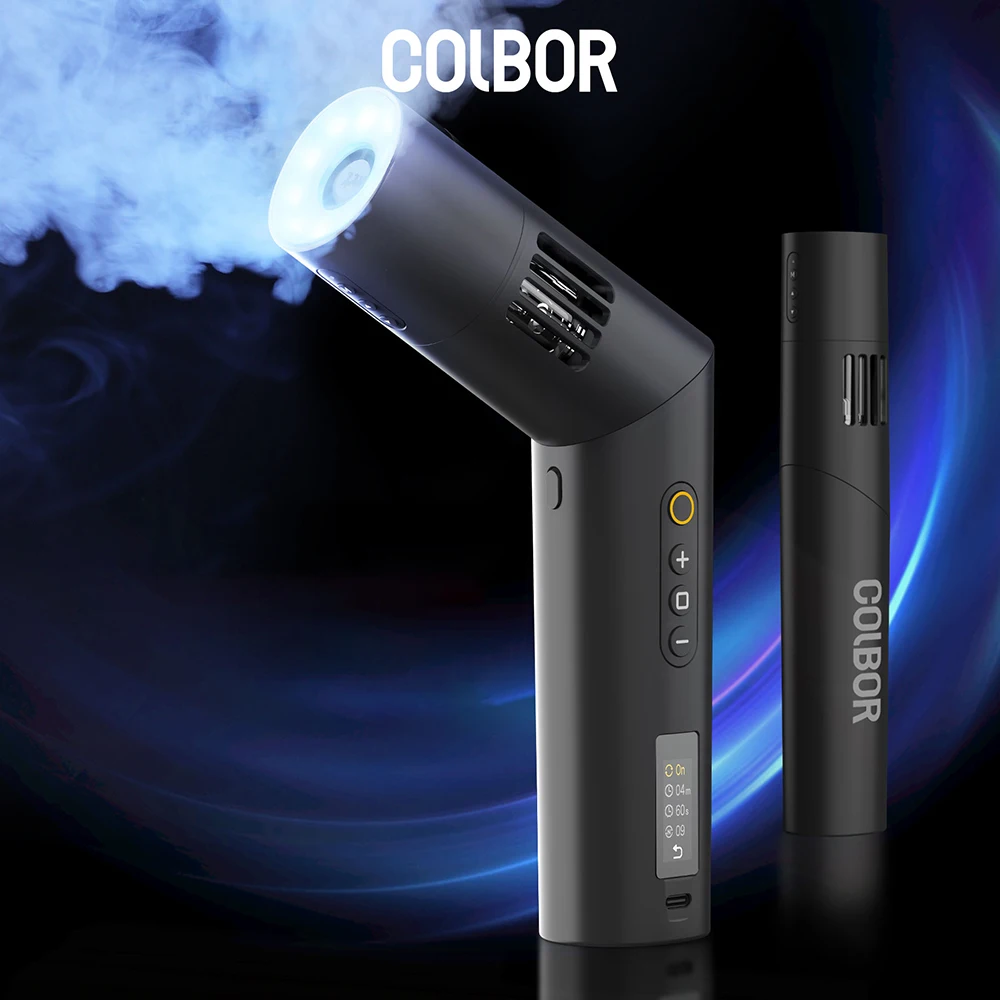 SYNCO COLBOR CF5 40W Smoke Fog Machine with RGB Lights Effect, Wireless Remote Control for Photography, Outdoor Events