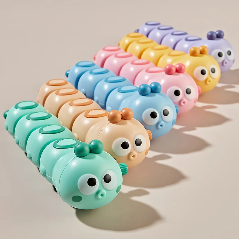 Clockwork Caterpillar Cute Cartoon Animal Insect Clockwork Swinging Crawling Toy Baby Children Educational Toys