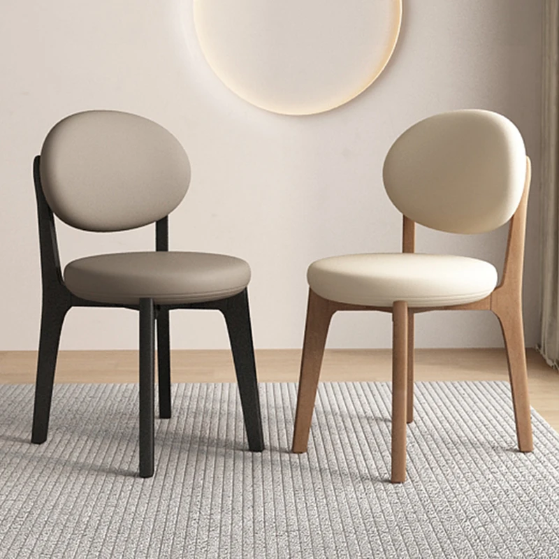 Modern Solid Wood Dining Chair Home Restaurant Hotel Comfortable Chairs Nordic Style Light Luxury Simple Sillas Chair Stool