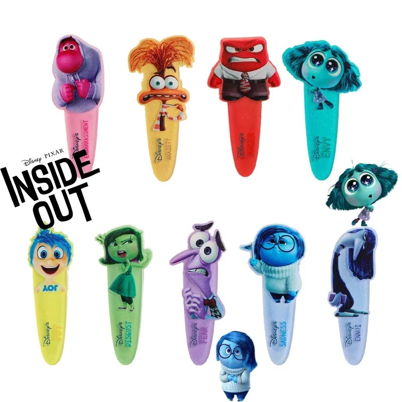 

Disney Inside Out 2 Acrylic Duckbill Hair Clips Cute Anime Joy Anxiety Envy Bangs Clip Hairpins Hair Accessories for Girls Gifts