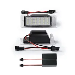 2PCS Canbus 6000K White LED License Plate Light For Opel / Vauxhall Insignia Sports Tourer Mokka VXR8 For Chevrolet Corvette