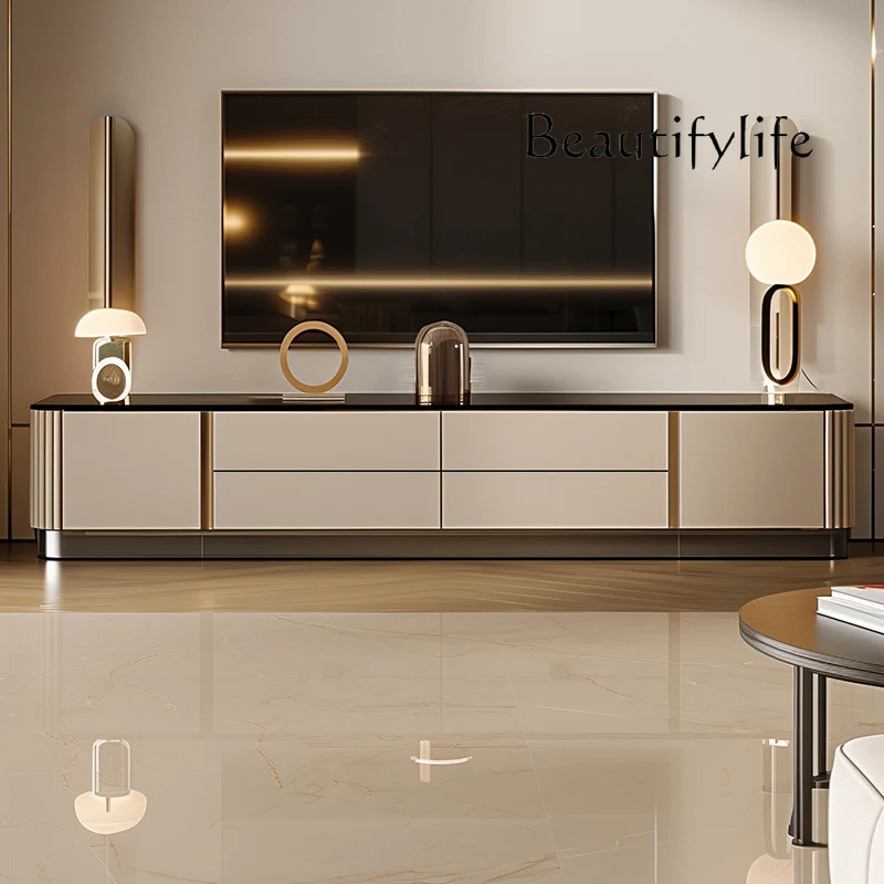 BJ ريفي الشمال طاولة القهوة مصمم الزجاج العلوي الحد الأدنى تخزين طاولة القهوة غرفة المعيشة الحديثة Tavolino Da Salotto الأثاث