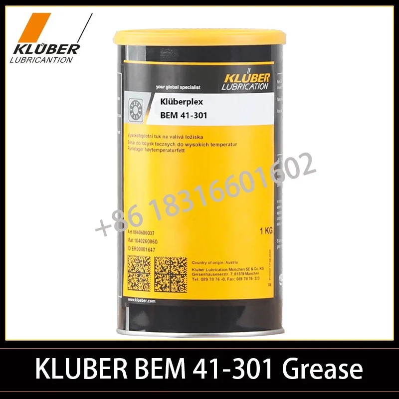 1KG Kluber BEM41-301 Rodamientos de husillo de lubricación Klüberplex BEM 41-301 para rodamientos sujetan a cargas altas