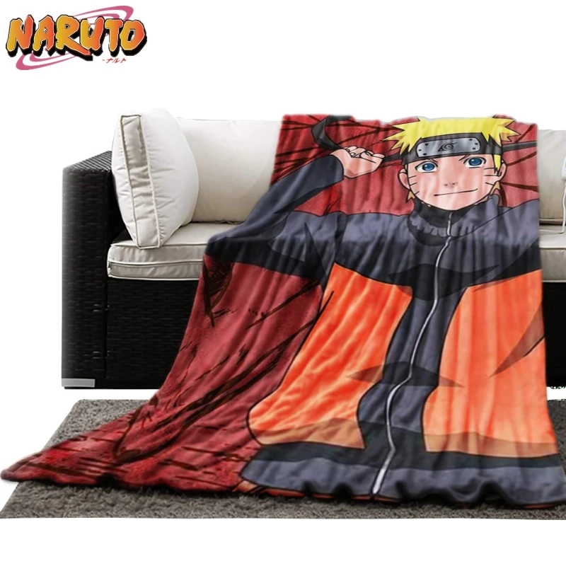 

Naruto Flannel Throw Blanket Anime Akatsuki Uzumaki Naruto Cosplay Throw Blanket for Living Room Bedroom Bed Sofa Picnic Cover