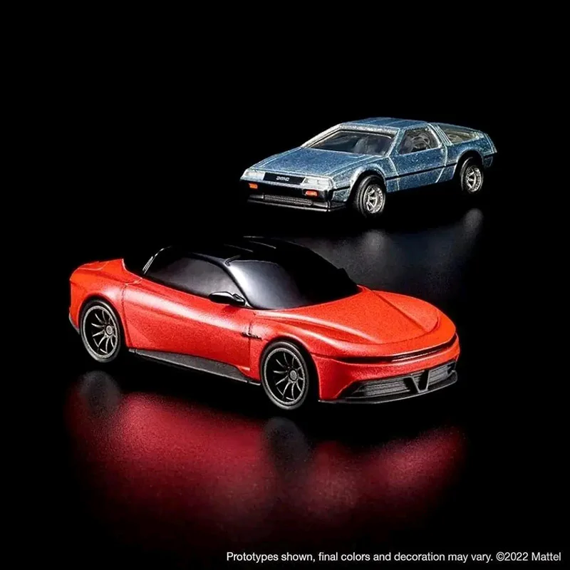 Hot Wheels 2023 RLC DeLorean DMC-12 & Alpha5 Collector Set 1/64 Scale Diecast Car Toy HRG98