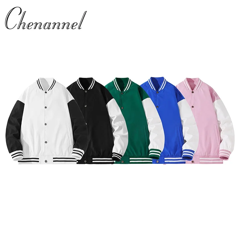 

Американская ретро бейсбольная куртка с цветными блоками, мужская весенне-осенняя повседневная мужская модная повседневная куртка для пар