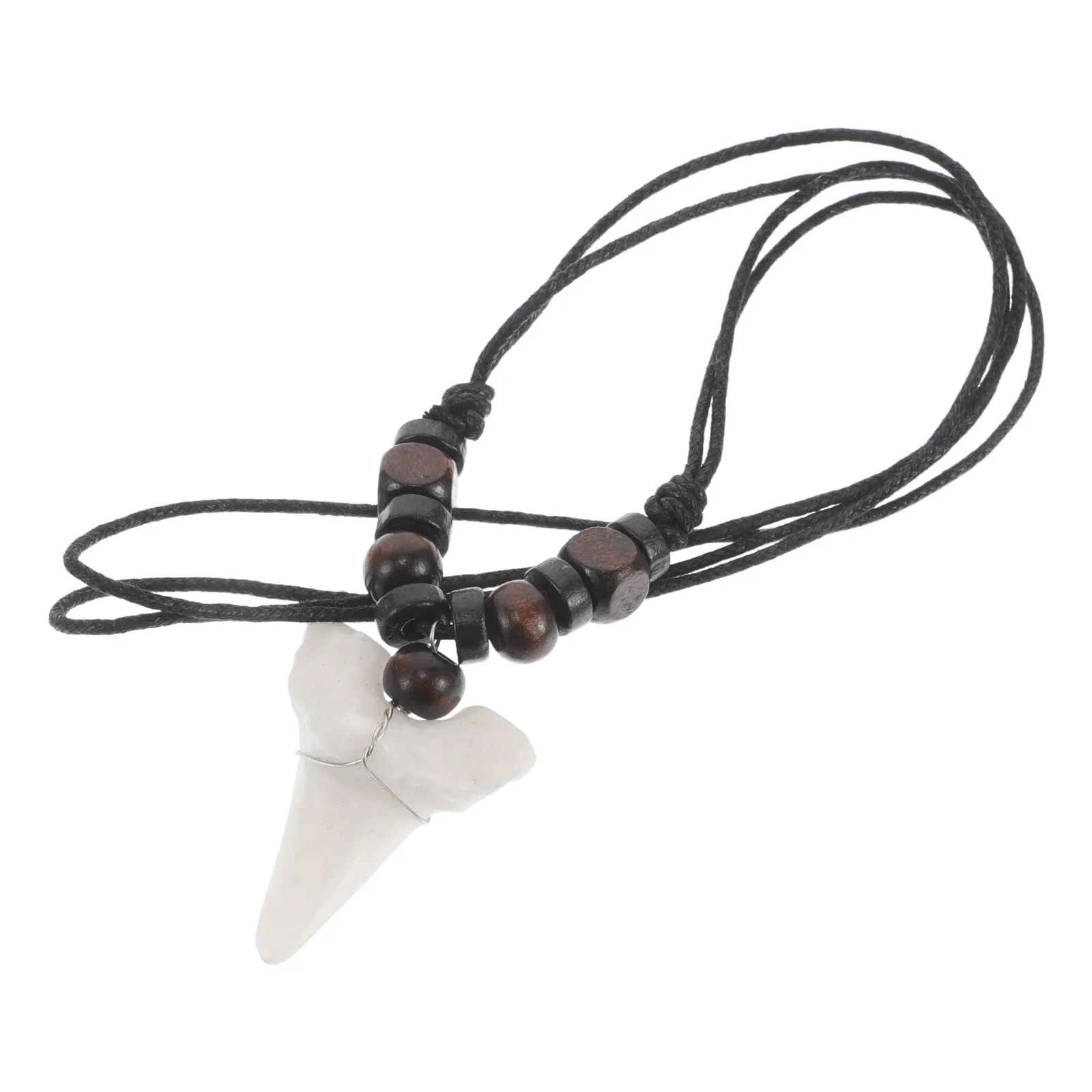 

Necklace Beach Men Beige Retro Wooden Beads Realistic Bohemian Adjustable Length Surfer Jewelry