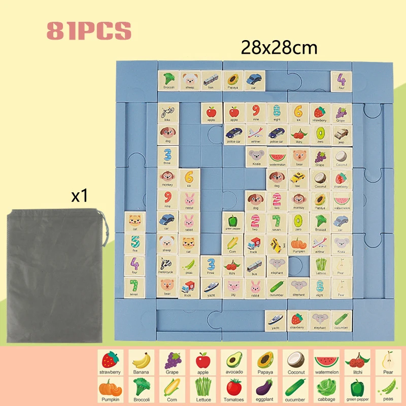 Crianças linkando jogo de brinquedo de madeira iluminação pensamento lógico treinamento brinquedos educativos presente aniversário