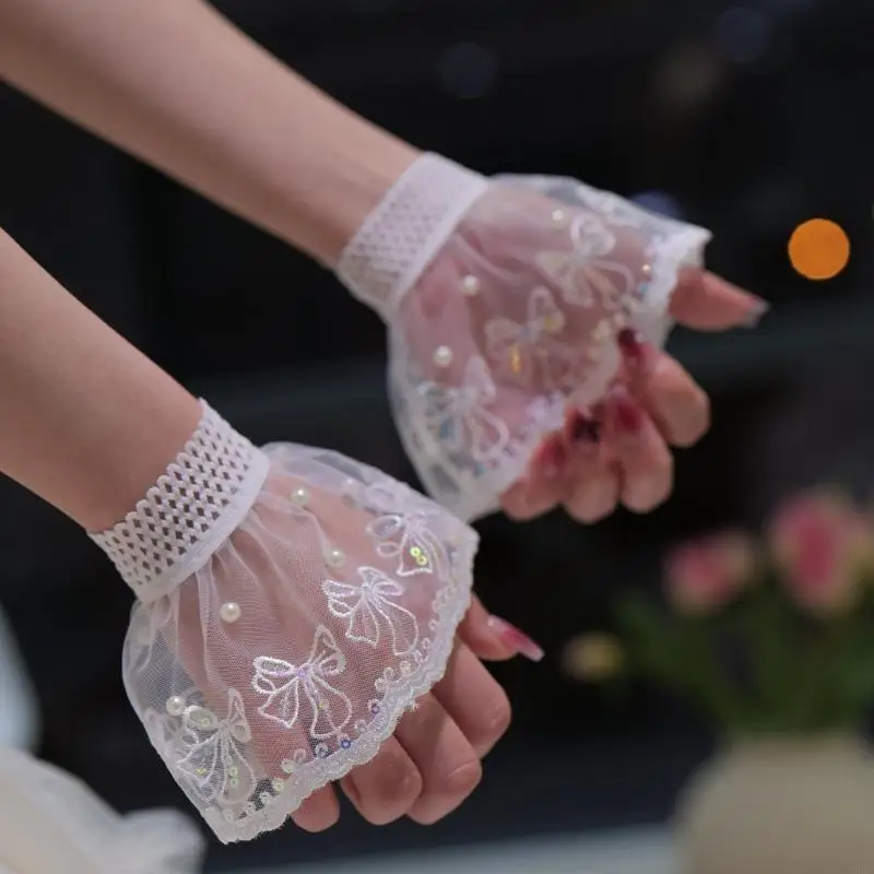 Photographer Essential Shimmery Imitation Pearls Wristband ForFashion Statements Y166