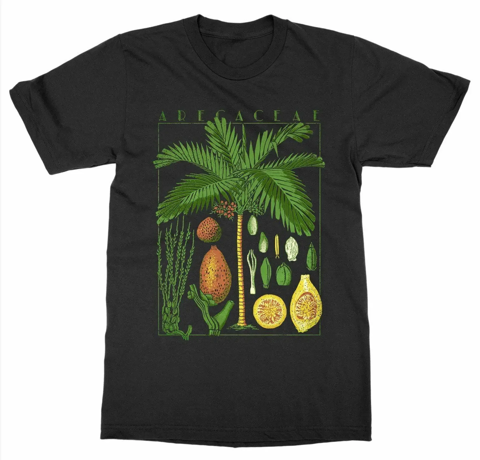 100% Cotton O-Neck Summer Short Sleeve Casual Mens T-shirt Size Botanical Garden Plant Palm Tree Fruit Flower Grow T-Shirt 2024