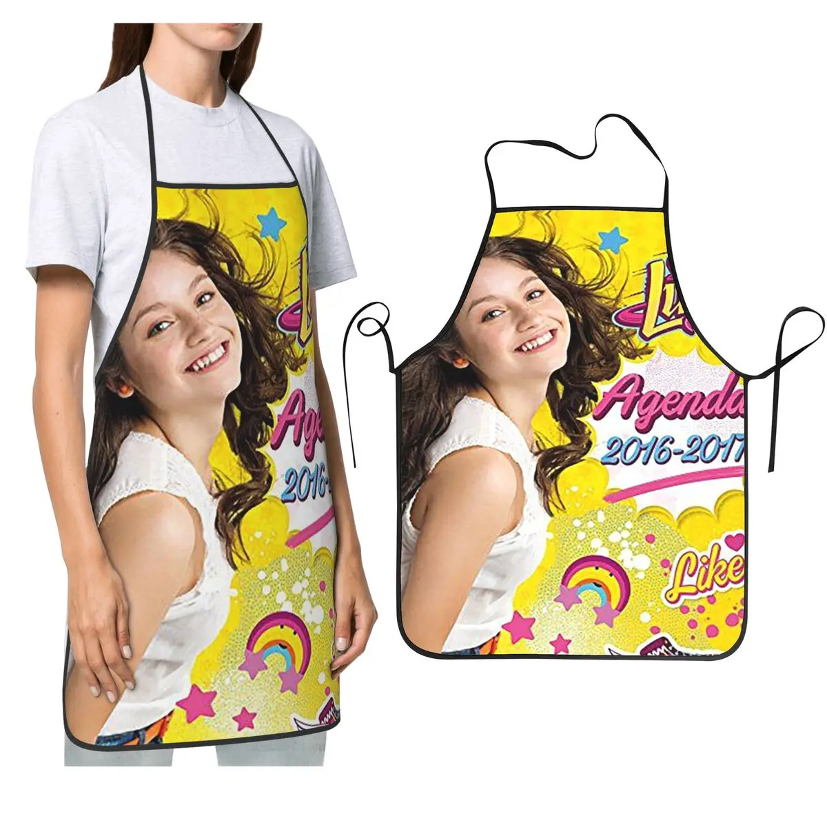 Agenda 2016-2017 soja luna avental chef cozinhar cozimento tablier babador à prova dwaterproof água limpeza da cozinha pinafore para mulheres pintura masculina