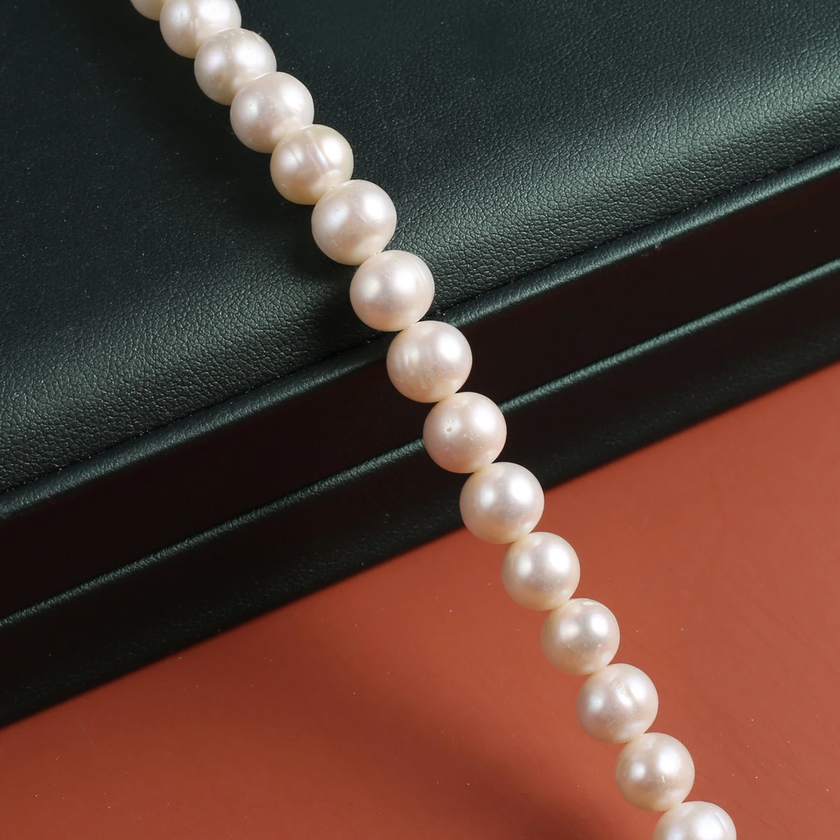 Natural Freshwater White Pearl Punch Beads 8-9mm Jewelry Making DIY Wedding Bride Necklace Bracelet Accessories Elegant Jewelry