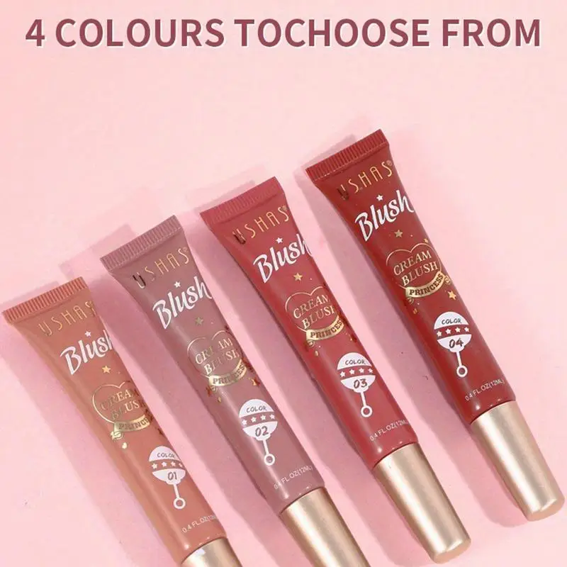 Neue matte flüssige erröten Samt Rouge Pfirsich Gesicht Pigment dauerhafte Schönheit natürliche Wange Tönung Creme erröten Make-up Maquiagem 12ml